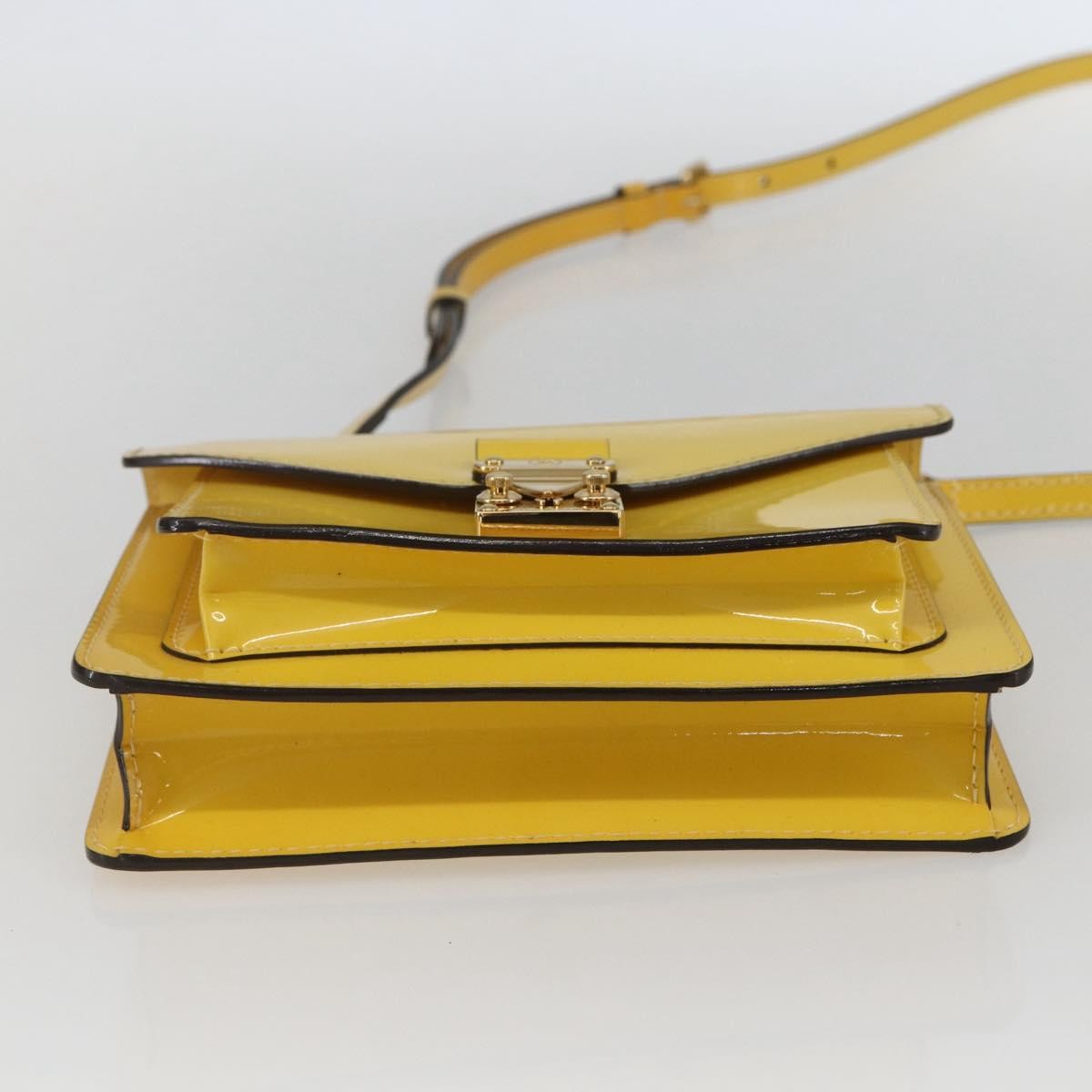 Louis Vuitton Monceau Handbag Vernis, Yellow, Patent Leather, Handbag
