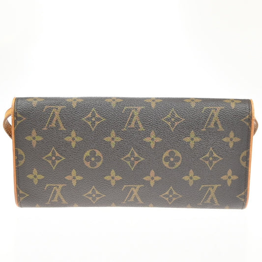 Louis Vuitton Twin Handbag Monogram Canvas, Brown, Canvas, Clutch