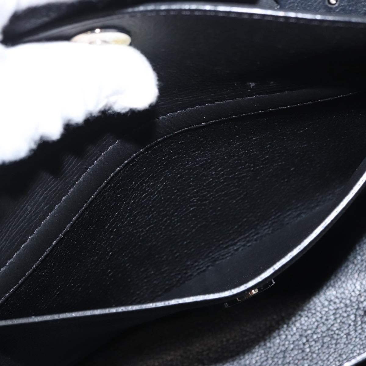 Christian Dior Open Bar Bag Leather, BLACK, LEATHER, Handbag