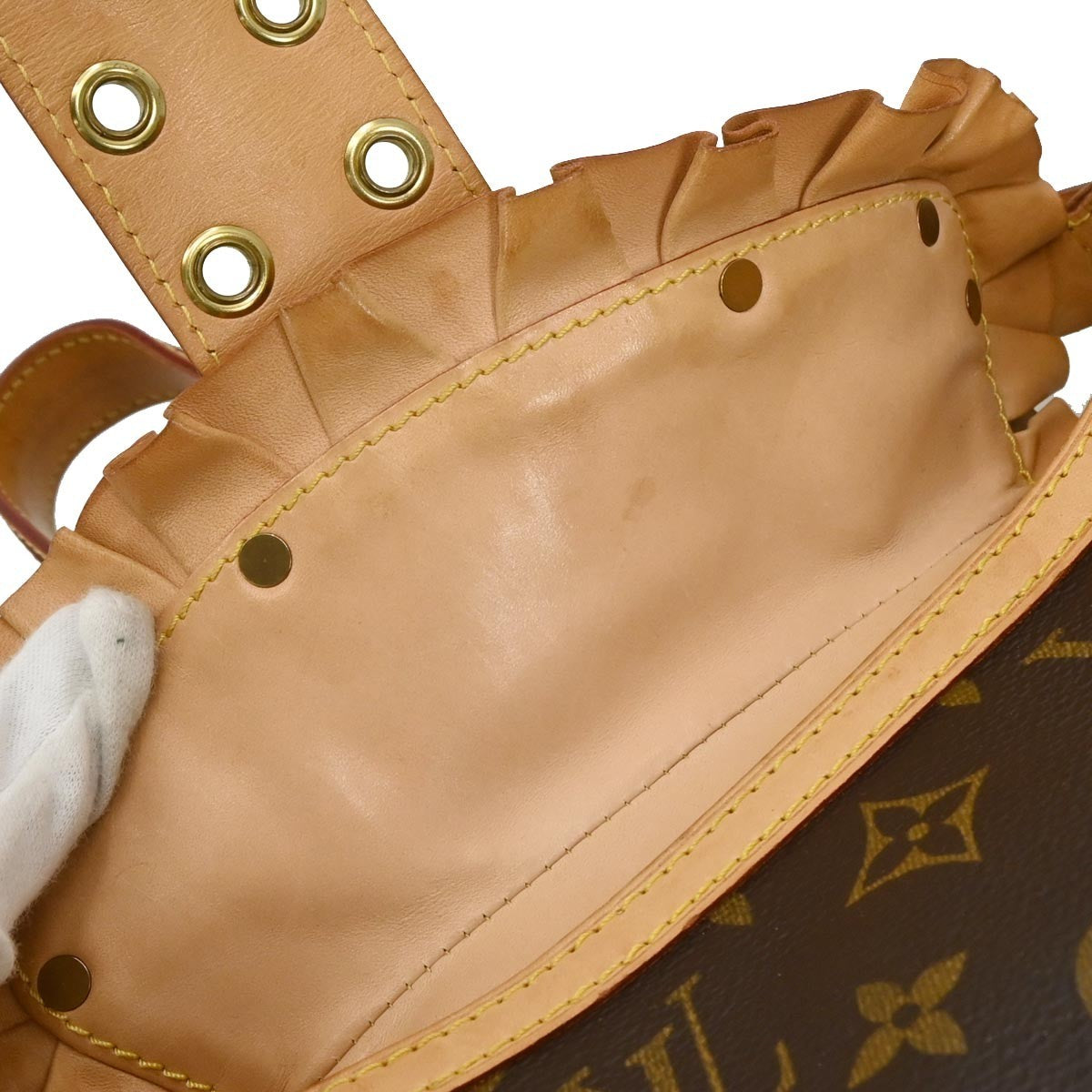 Louis Vuitton Leonor Handbag Monogram Canvas, BROWN, CANVAS, Handbag