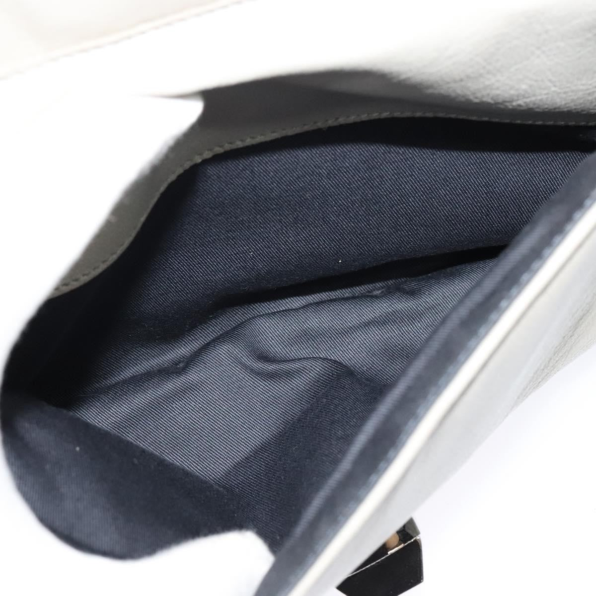 Balenciaga Cherche Midi Chain Shoulder Bag Leather, GRAY, LEATHER, Shoulder bag