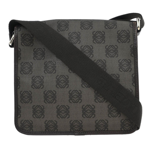 Loewe Flap Messenger Bag Canvas, BROWN, PVC, Shoulder bag