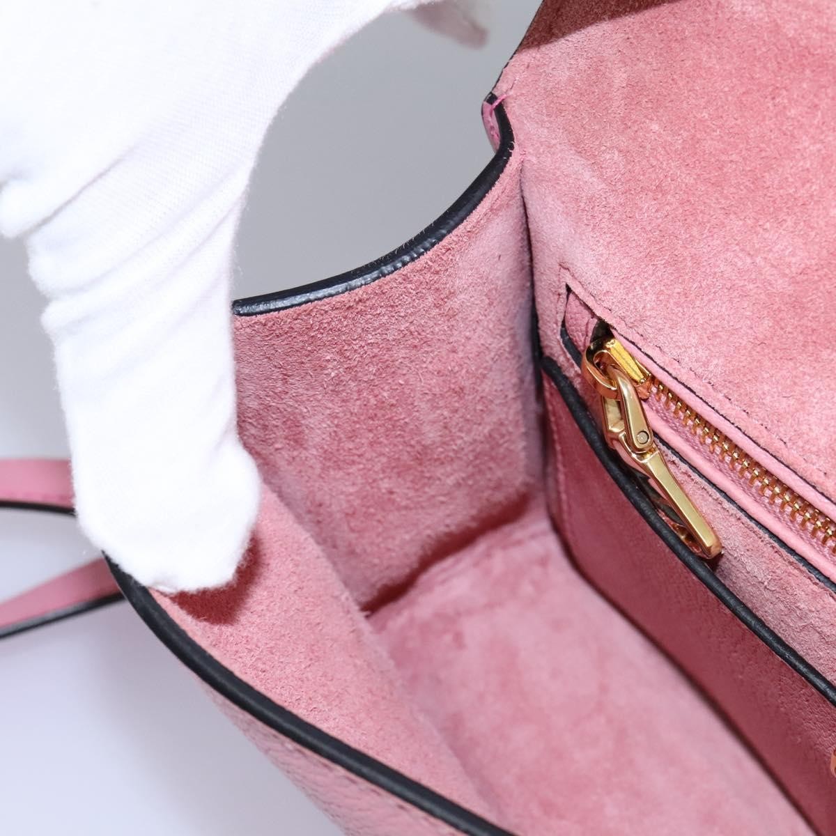 Miu Miu Madras Crystal Buckle Shoulder Bag Leather, PINK, LEATHER, Shoulder bag