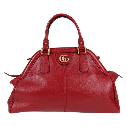 Gucci Rebelle leather red leather, RED, LEATHER, Handbag