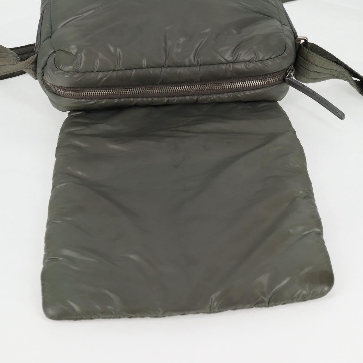 Chanel Coco Cocoon Messenger Bag Quilted Nylon, KHAKI, NYLON, Crossbody bag