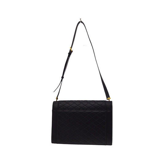 Saint Laurent Gaby Envelope Satchel Quilted Leather, Black, Leather, Handbag