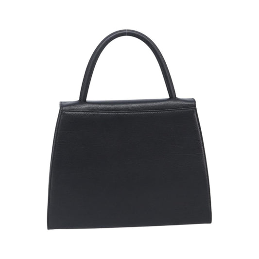 Saint Laurent Vintage Flap Top Handle Bag Caviar Leather, Black, Leather, Handbag