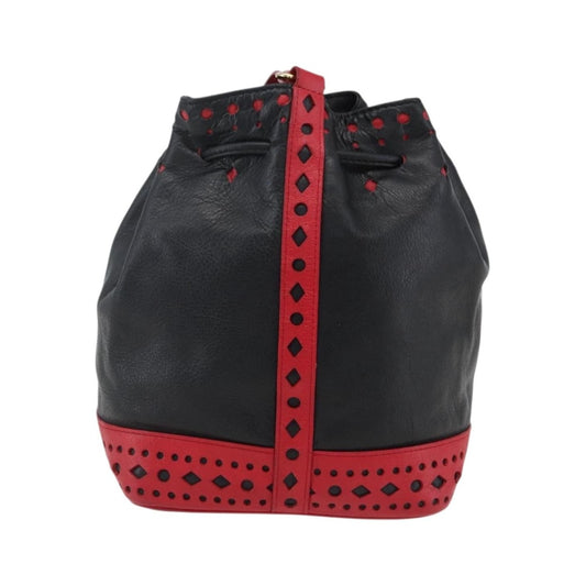 Saint Laurent Vintage Leather, Black, Leather, Shoulder Bag
