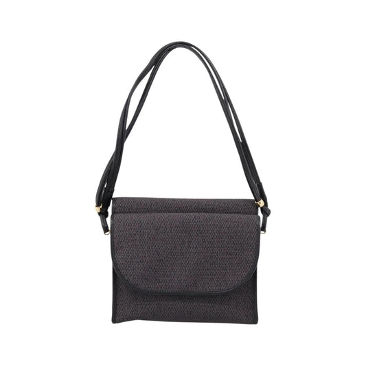 Saint Laurent Vintage Shoulder bag Leather, Gray, Canvas, Shoulder Bag
