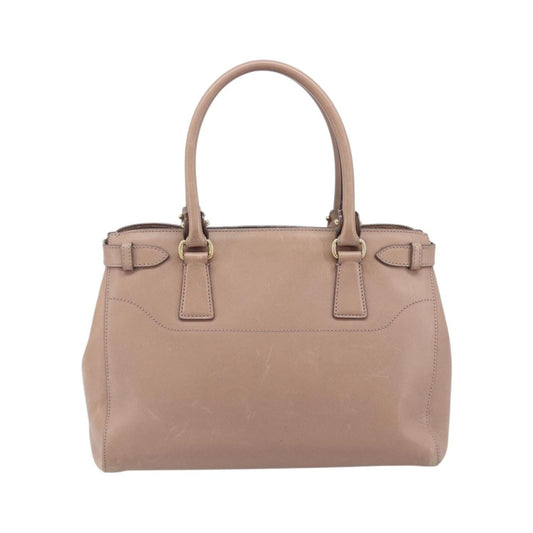 Salvatore Ferragamo Batik Leather, Beige, Leather, Tote Bag
