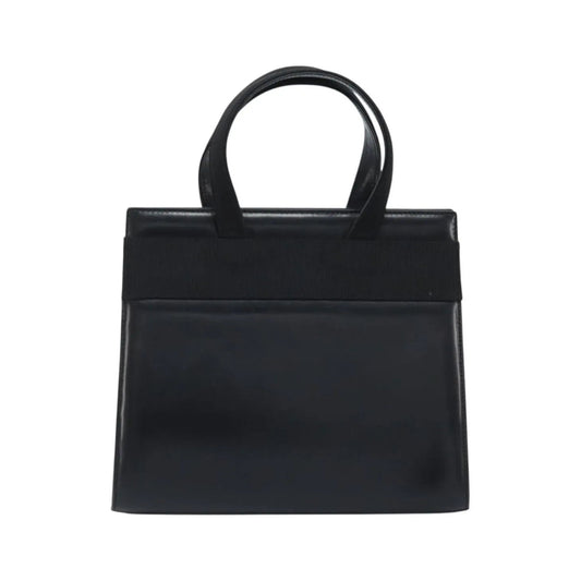 Salvatore Ferragamo Convertible Vara Bow Tote Leather, Black, Leather, Handbag
