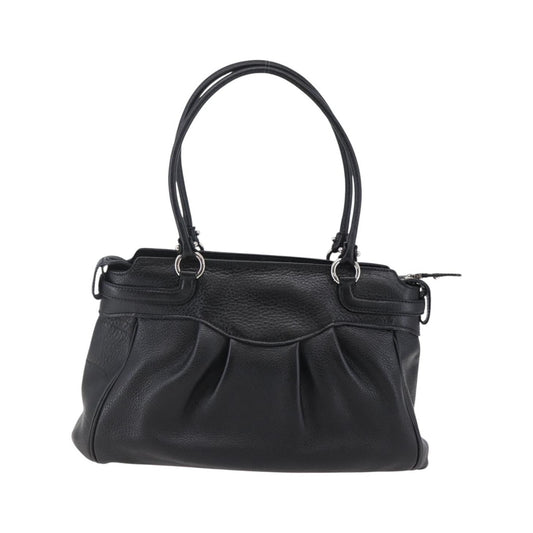 Salvatore Ferragamo Gancini Tote Leather, Black, Leather, Tote Bag