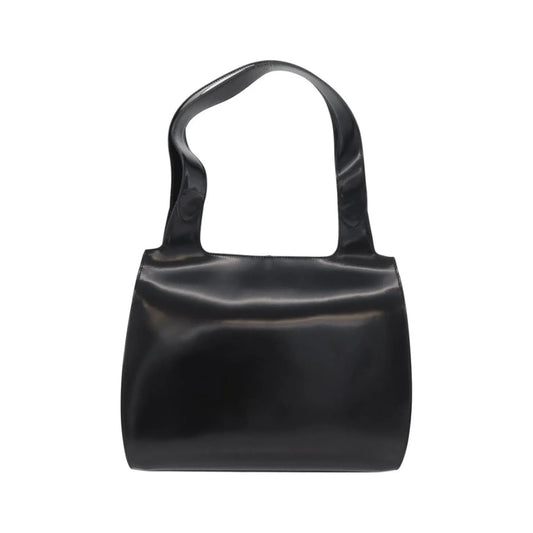 Salvatore Ferragamo Gancini Tote Patent leather, Black, Patent Leather, Tote Bag