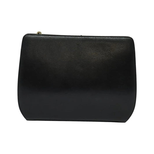Salvatore Ferragamo Shoulder Leather, Black, Leather, Shoulder Bag