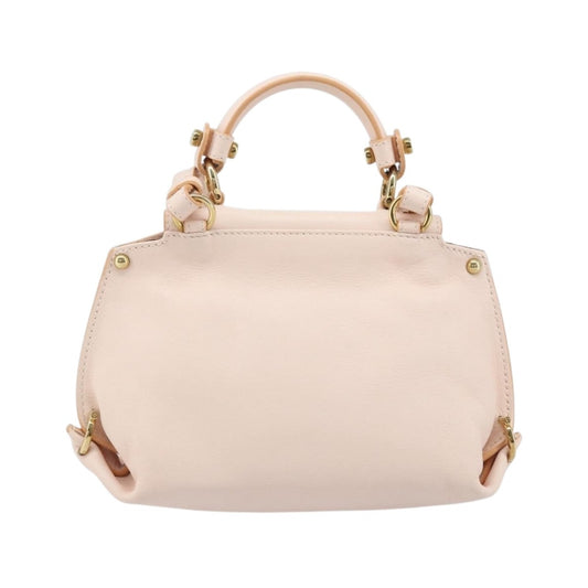 Salvatore Ferragamo Sofia Satchel Leather, Pink, Leather, Handbag