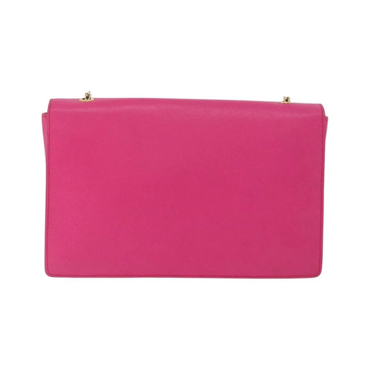 Salvatore Ferragamo Vala Chain Leather, Pink, Leather, Shoulder Bag