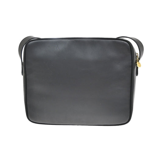 Salvatore Ferragamo Vara Bow Camera Leather, Black, Leather, Shoulder Bag