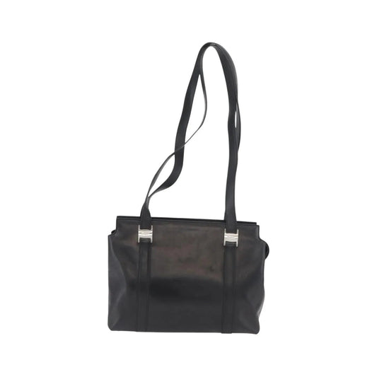 Salvatore Ferragamo Vintage Leather, Black, Leather, Tote Bag