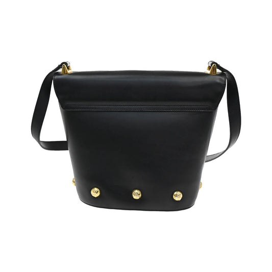 Salvatore Ferragamo Vintage Leather, Black, Leather, Shoulder Bag