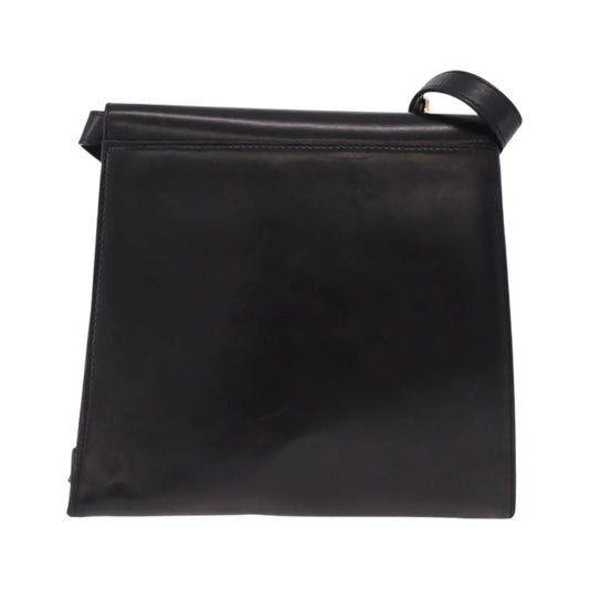 Salvatore Ferragamo Vintage Leather, Black, Leather, Shoulder Bag