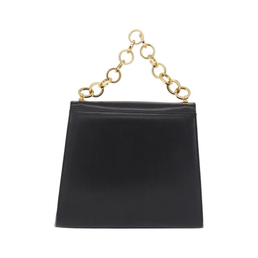 Salvatore Ferragamo Vintage Top handle Leather, Black, Leather, Handbag