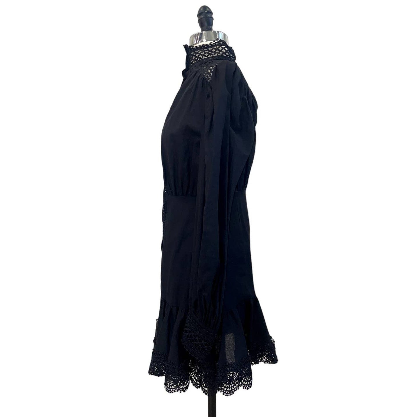 NWT WEILI ZHENG Mockneck Linen Dress
