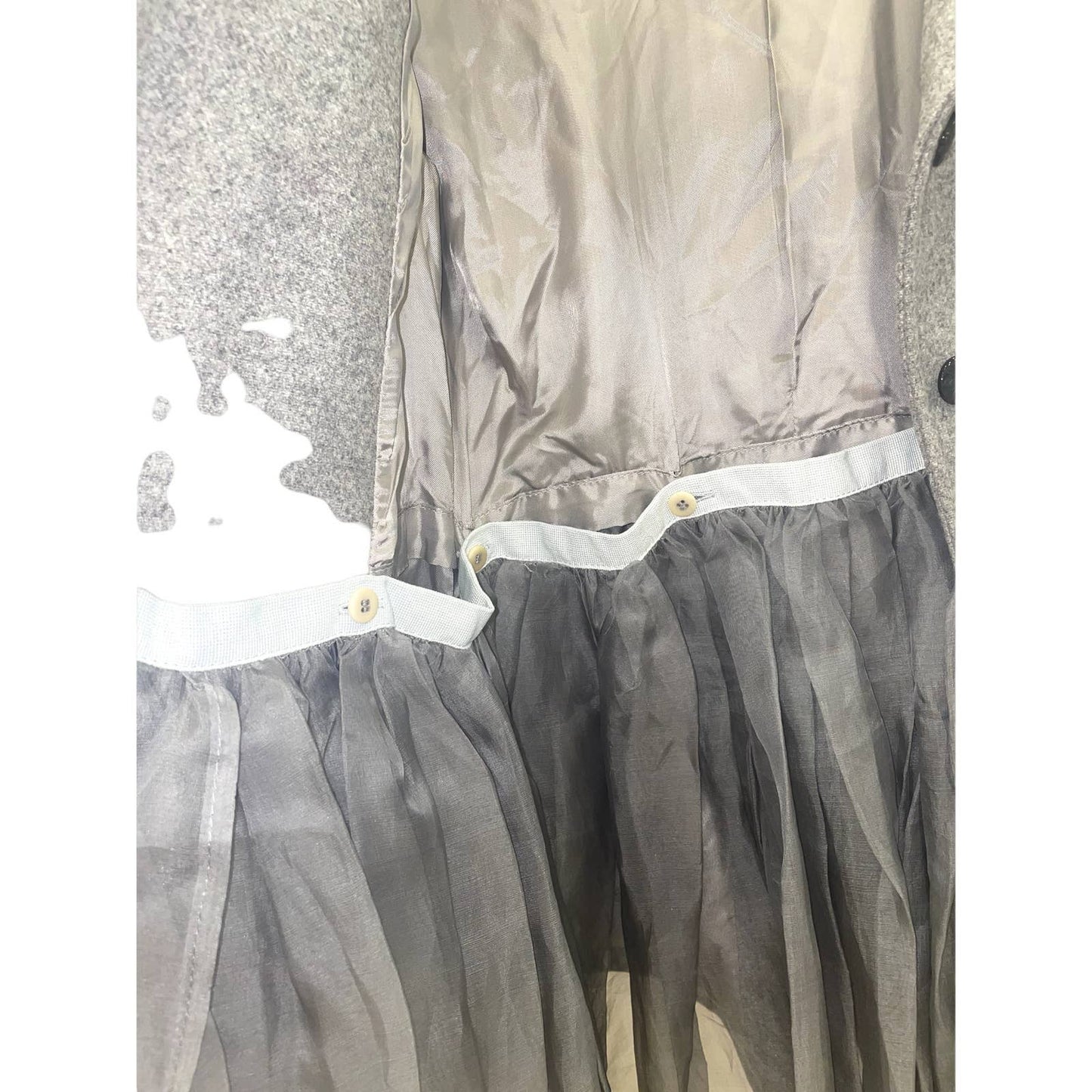 Patrizia Pepe Woolen Grey Coat