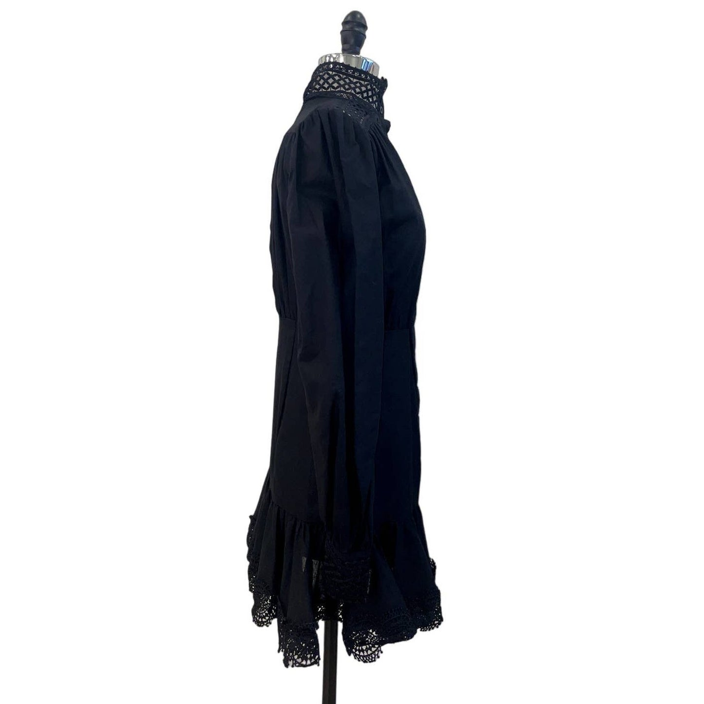 NWT WEILI ZHENG Mockneck Linen Dress