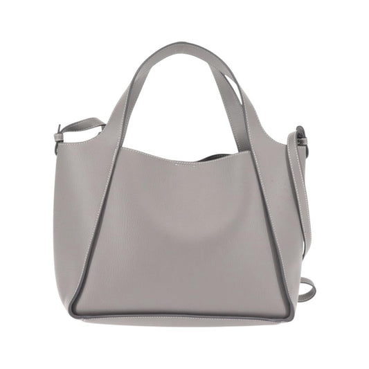 Stella McCartney Alter Tote Leather, Gray, Leather, Tote Bag