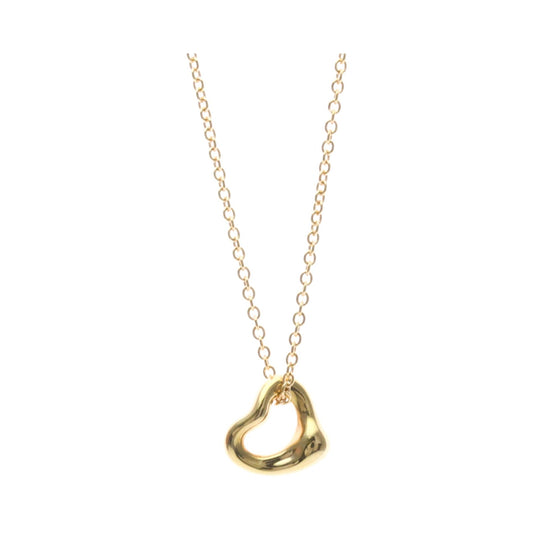 Tiffany & Co. Elsa Peretti Open Heart Pendant 18K Rose Gold, Pink, Pink Gold, Necklace
