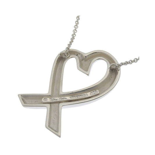 Tiffany & Co. Paloma Picasso Loving Heart Silver, Silver, Silver, Necklace