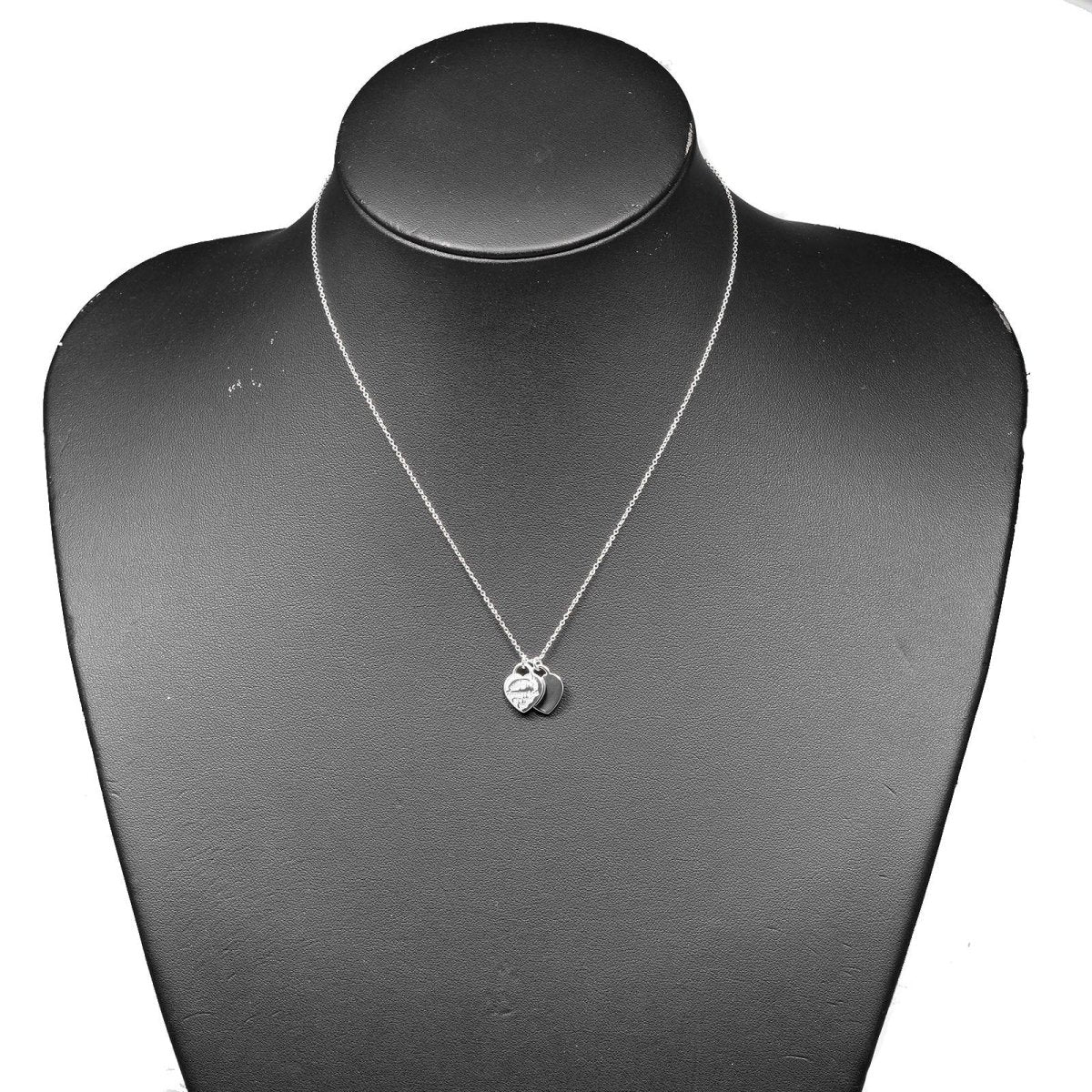 Tiffany & Co. Return to Tiffany Double Heart Tag Pendant Necklace - Brandsamsara