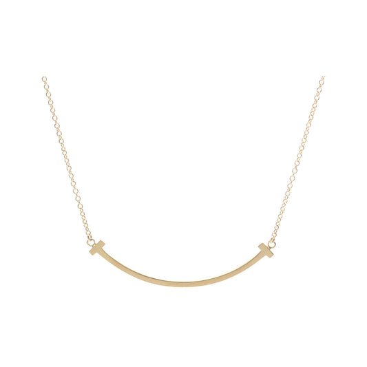 Tiffany & Co. T Smile Pendant 18K Rose Gold, Gold, Pink Gold, Necklace