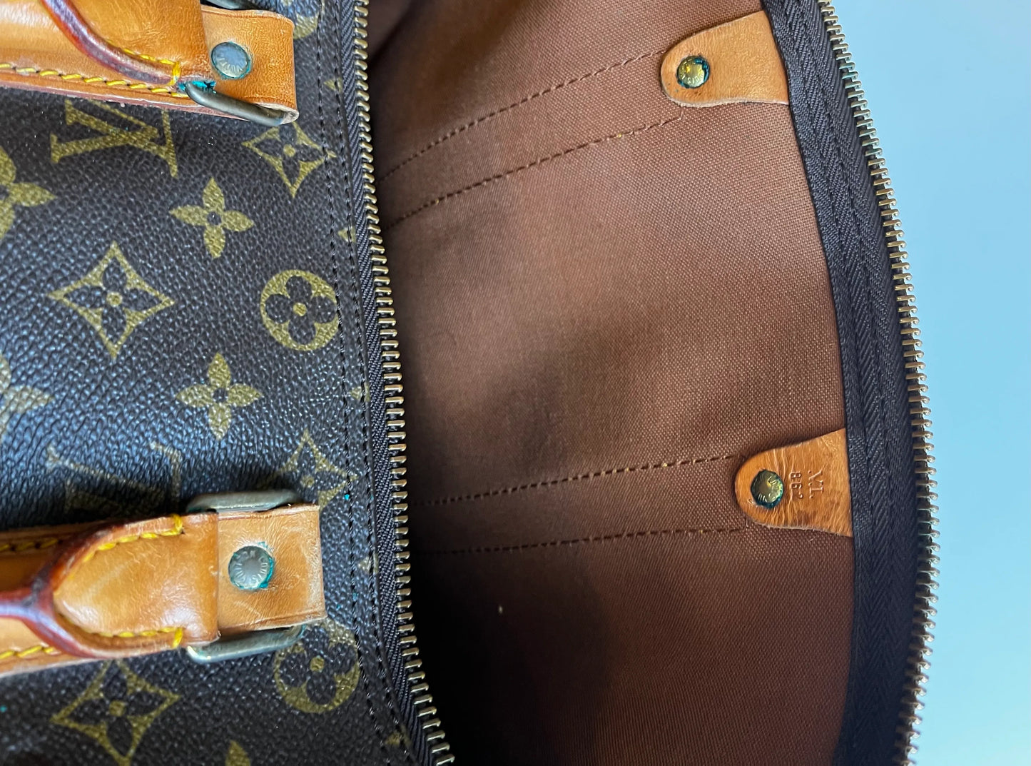 Louis Vuitton Keepall Monogram Canvas, Brown, Canvas, Travel Bag