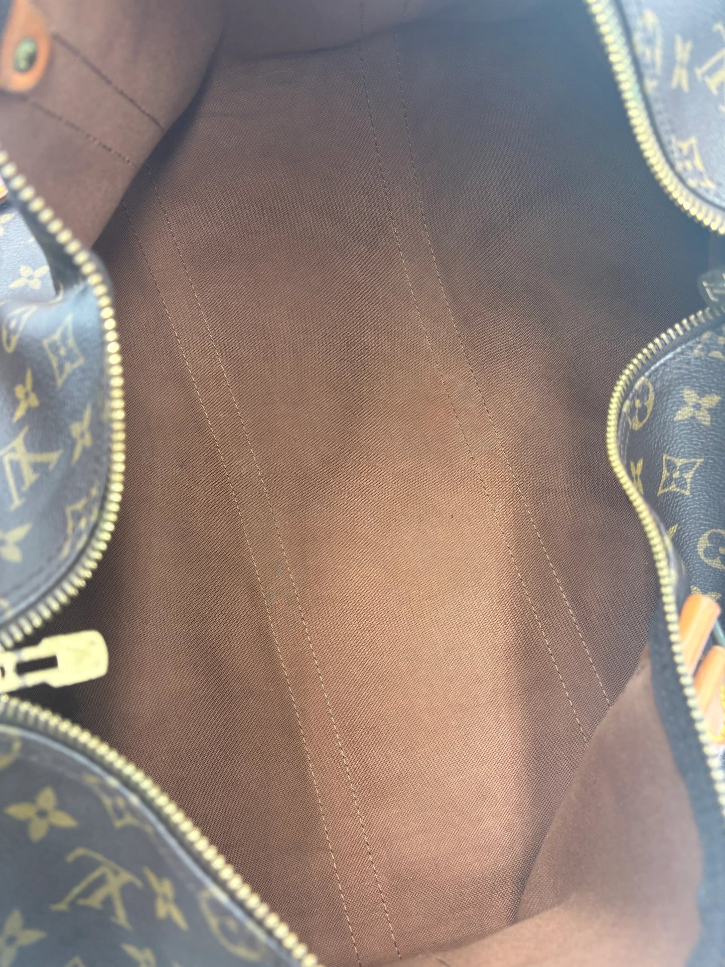 Louis Vuitton Keepall Monogram Canvas, Brown, Canvas, Travel Bag