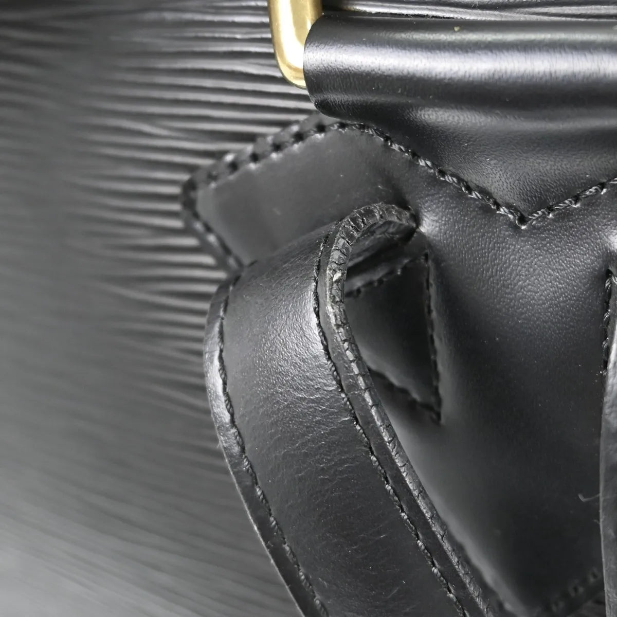 Louis Vuitton Gobelins Epi Leather, Black, Leather, Backpack