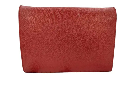 Gucci Dionysus chain Leather, Red, Leather, Wallet