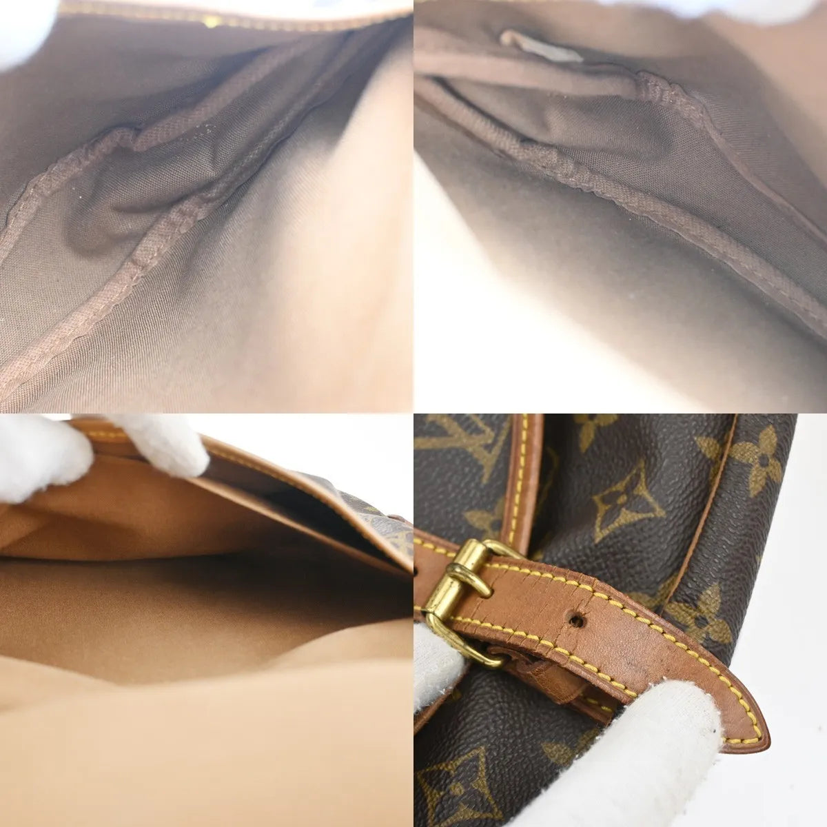 Louis Vuitton Saumur Monogram Canvas, Brown, Canvas, Shoulder Bag