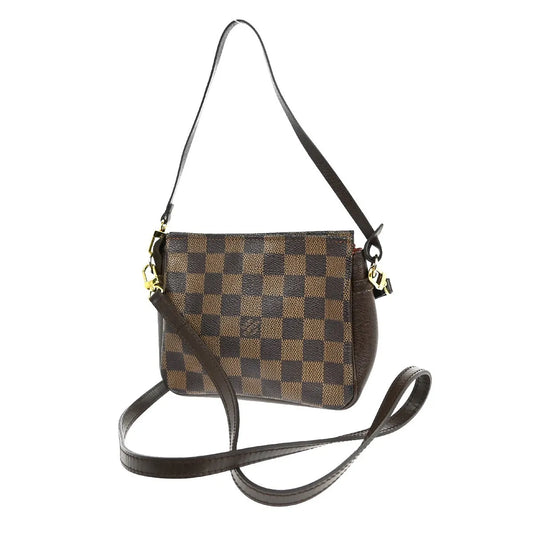 Louis Vuitton Trousse Make Up Damier Canvas, Brown, Canvas, Clutch