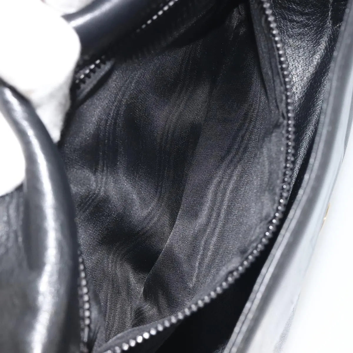 Celine Vintage Flap Leather, Black, Leather, Shoulder Bag
