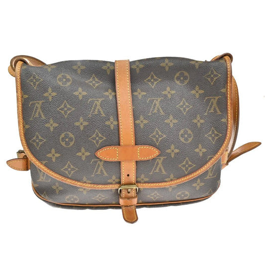 Louis Vuitton Saumur Monogram Canvas, Brown, Canvas, Shoulder Bag