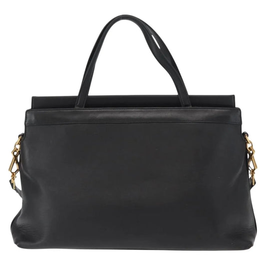 Gucci Linea Matisse Interlocking G Top Handle Tote Leather, Black, Leather, Shoulder Bag