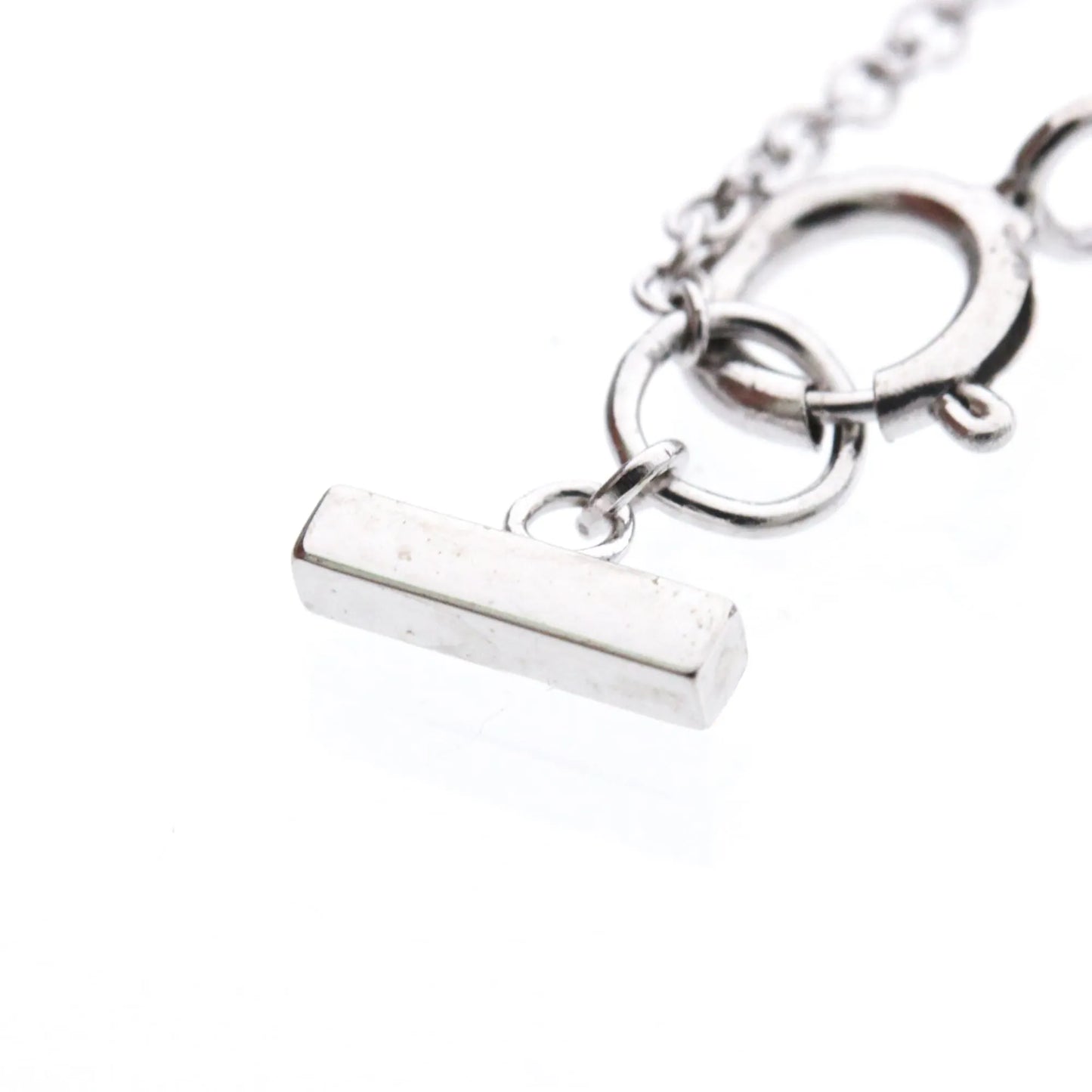 Tiffany & Co. T Smile Pendant 18K White Gold, Silver, White Gold, Necklace
