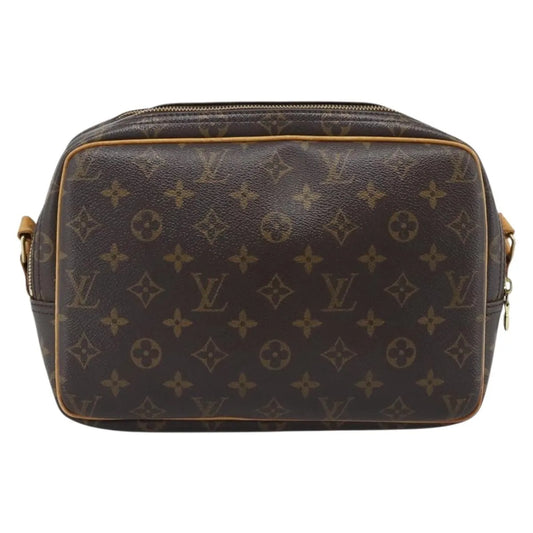 Louis Vuitton Reporter Monogram, Brown, Canvas, Shoulder Bag