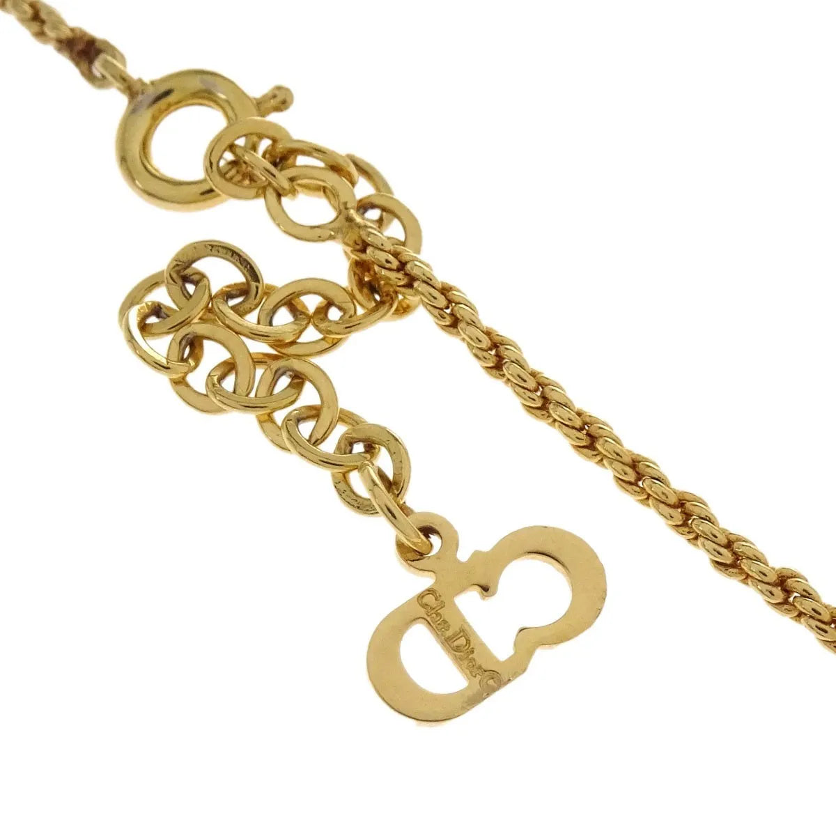 Christian Dior CD Pendant Gold-plated, Gold, Gold Plated, Necklace