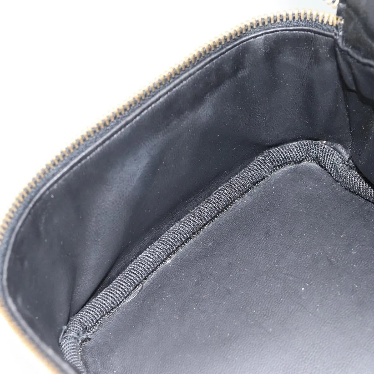 Chanel Vintage Timeless Cosmetic Case Patent, Black, Patent Leather, Handbag