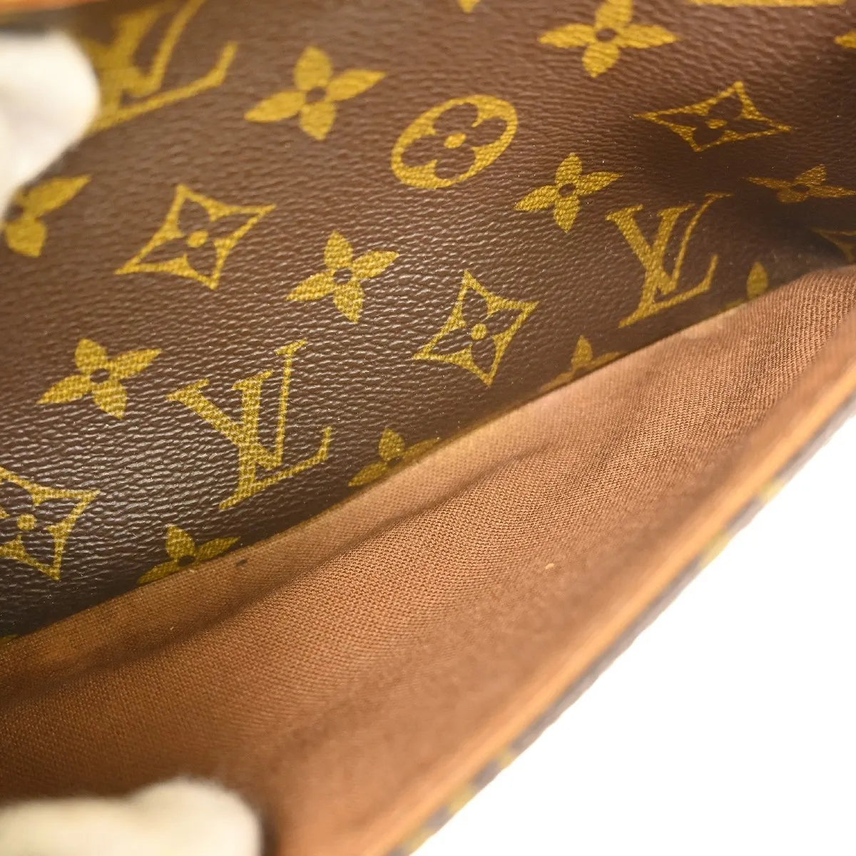 Louis Vuitton Sologne Monogram Canvas, Brown, Canvas, Shoulder Bag