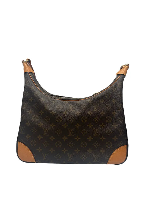 Louis Vuitton Boulogne Monogram Canvas, Brown, Canvas, Handbag