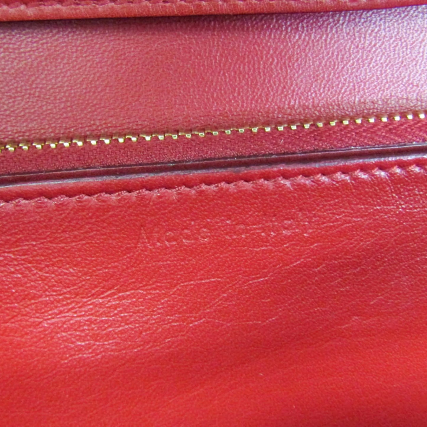 Celine Classic Box Smooth Leather, Red, Calfskin, Handbag