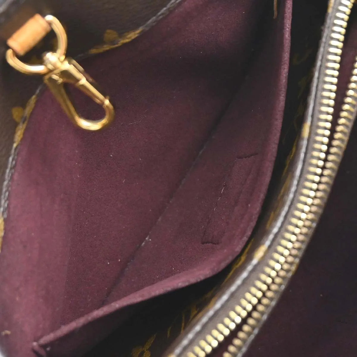Louis Vuitton Montaigne Monogram, Brown, Canvas, Handbag